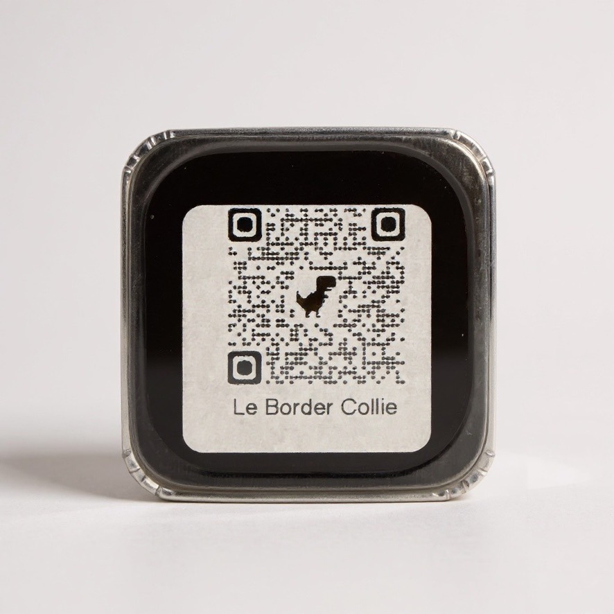 QR Code au verso du magnet