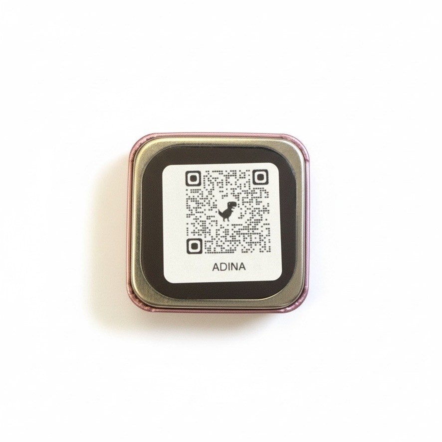 QR Code au verso du magnet